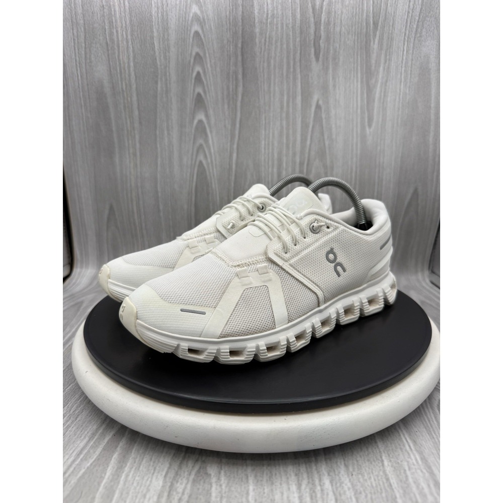 On Running Cloud 6 Womens 9.5 White Reflective Road Running Shoes 3WF10061200